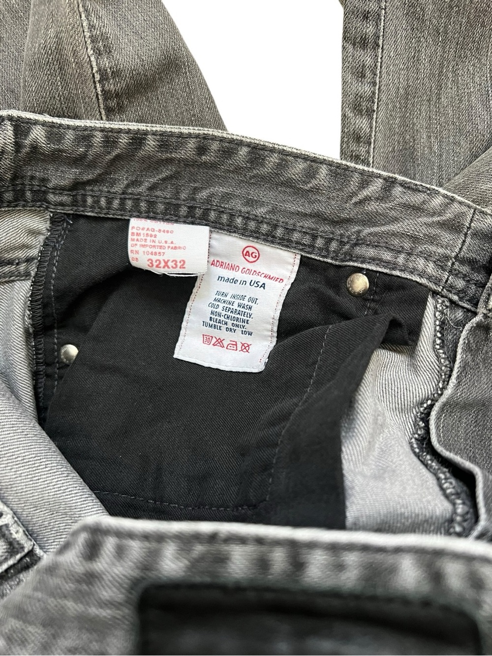 AG Adriano Goldschmied Protege Jeans Men’s Tag 32x32 (Actual 32x30) Gray - Picture 8 of 12